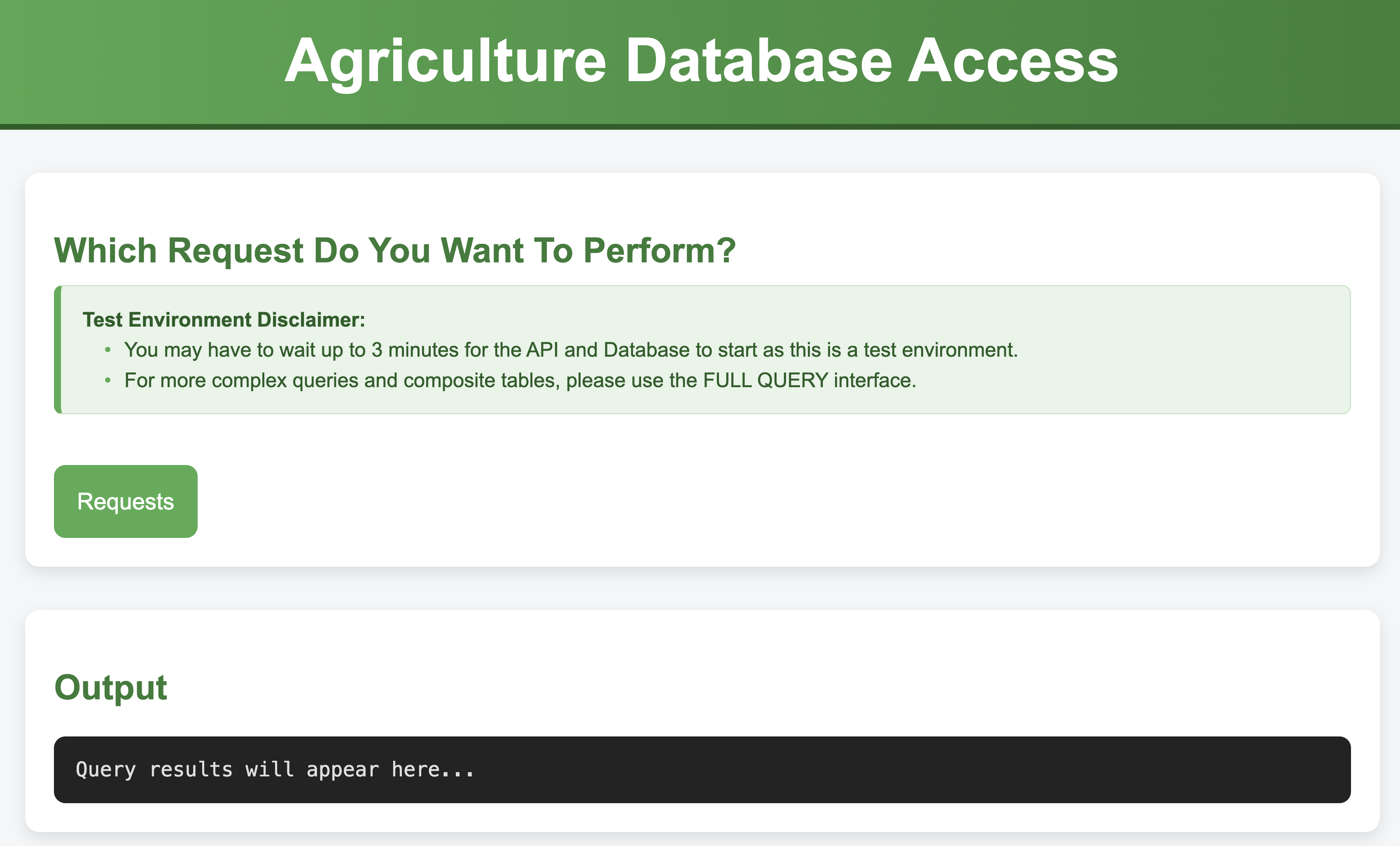 Agriculture DB